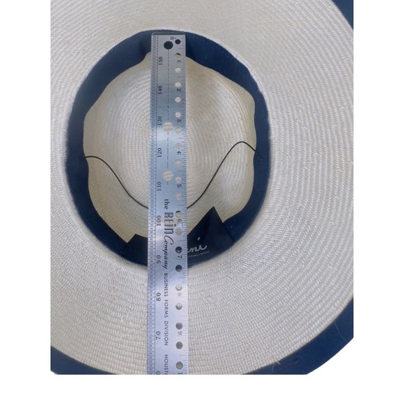 Sonni San Francisco Vintage Cream Lace Hat Beige & Blue - Picture 11 of 12